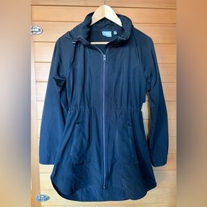 Athleta Drip Drop Jacket Hooded Lightweight Raincoat Womens #591159 Size XXS
